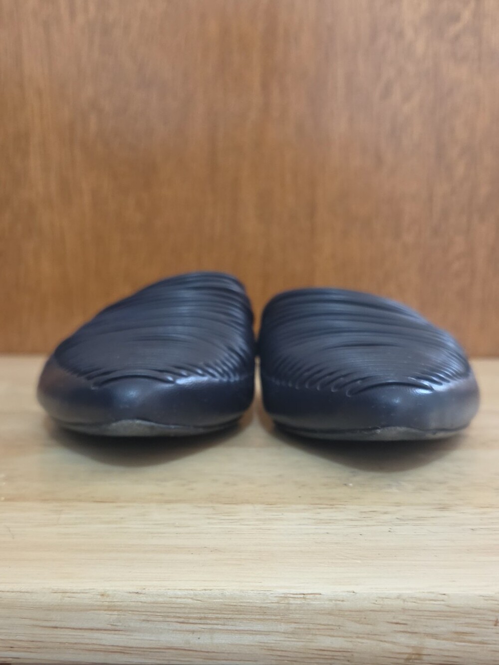 Tory Burch Sienna Black Leather Pointed Toe Woven Flat Slide Mules Size 7M - Picture 3 of 14